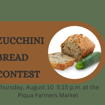 Piqua Farmers Market to host zucchini bread contest