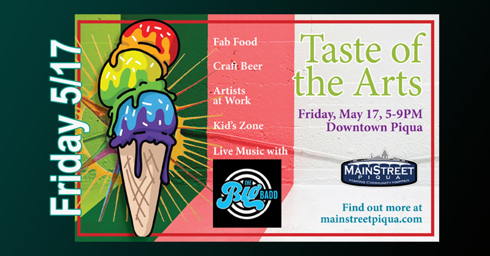 Taste Of The Arts Returns To Downtown Piqua - Mainstreet Piqua